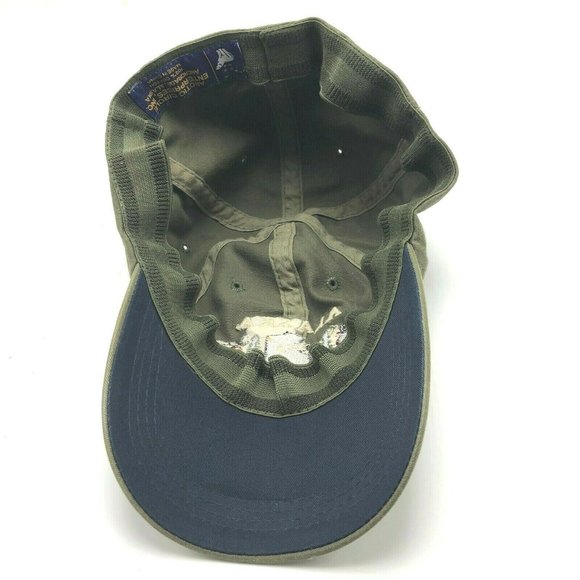 Alaska Elk Coyote Hunting Hat Cap Fitted Medium Olive Green Front Embroidery - Picture 8 of 9